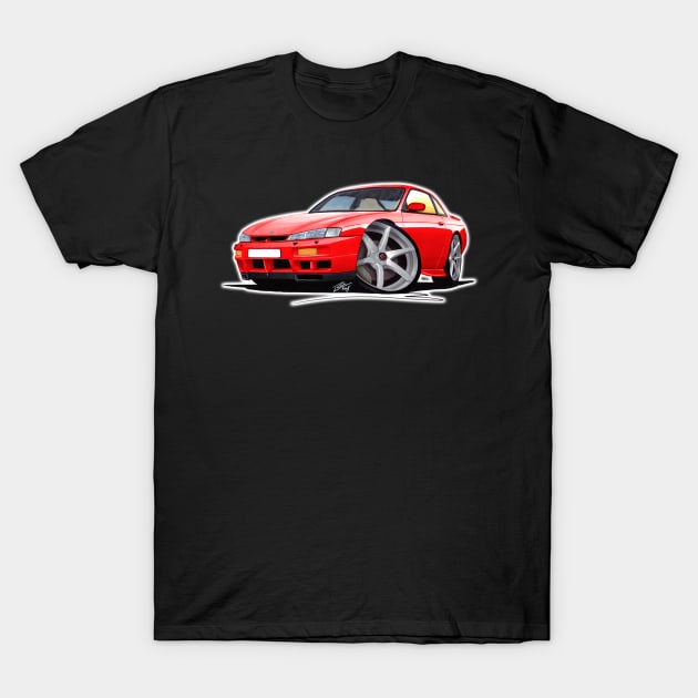 Nissan 200SX S14 Red T-Shirt by y30man5